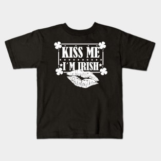 Kiss me I'm Irish Paddy Day Kids T-Shirt